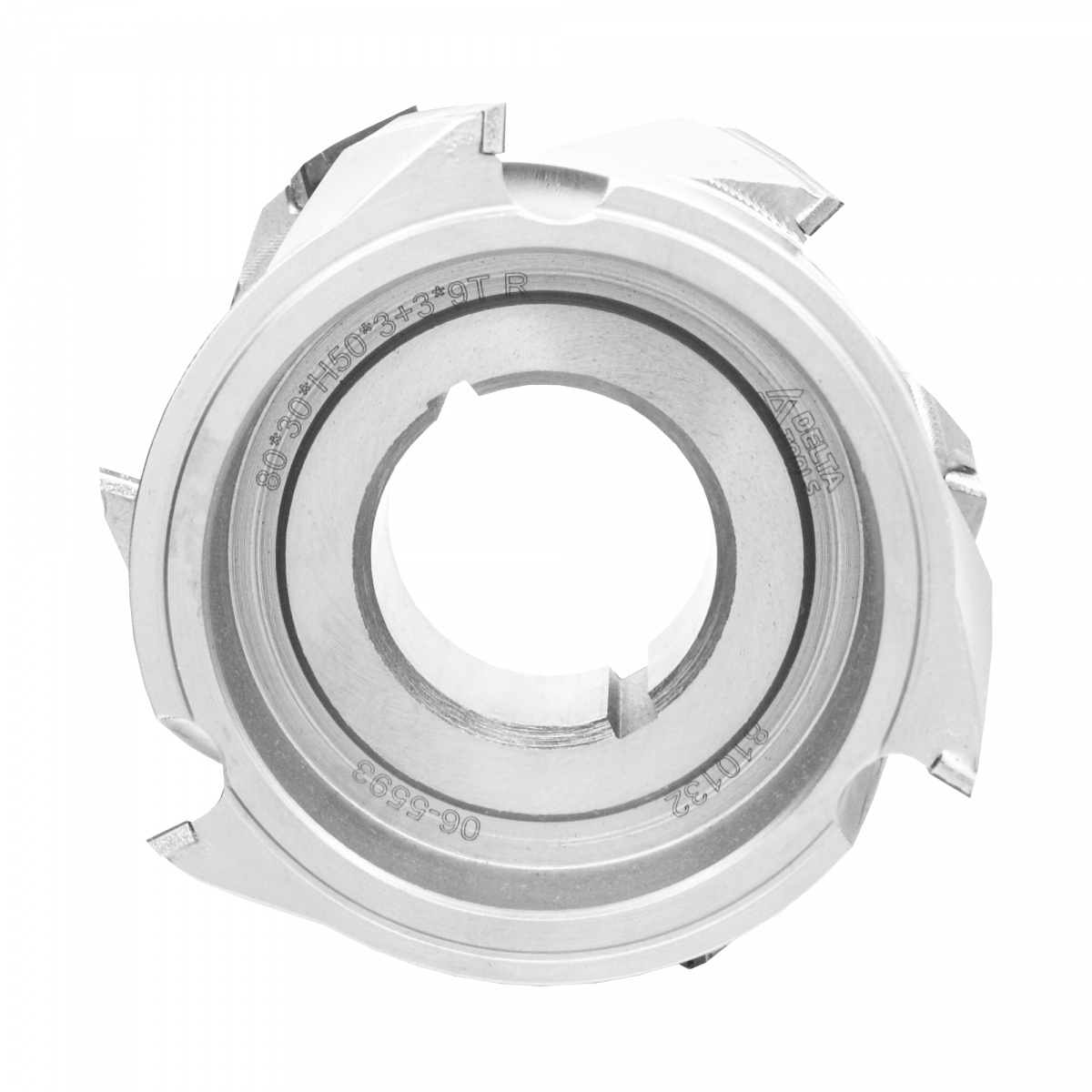 Фреза алмазная DELTA TOOLS 80x30x50 3+3x9Т R фуговальная для кромкооблицовочныx станков